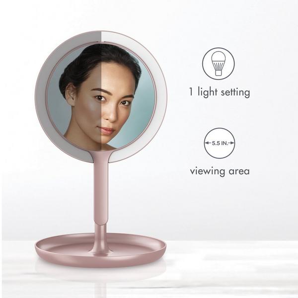 Conair Matte Blush Lighted Handheld Mirror #5